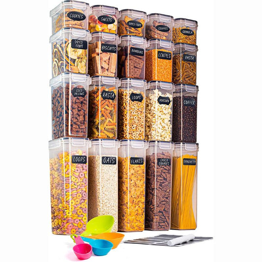 20-Piece Airtight Kitchen Food Storage Container Set (Multiple Sizes), Nuovva