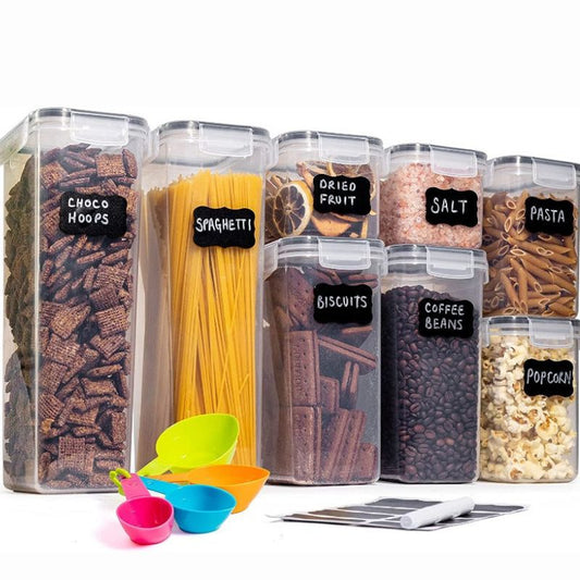 8-Piece Airtight Kitchen Food Storage Container Set, Nuovva