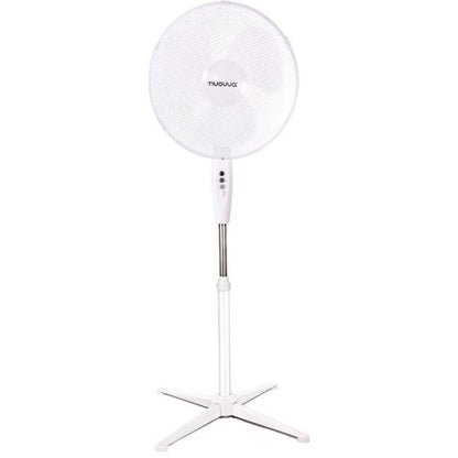 Oscillating 3-Speed Pedestal Fan (16inch) Black/White