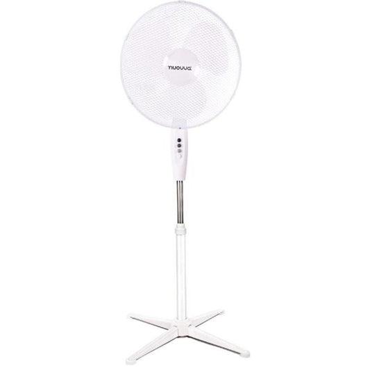 Oscillating 3-Speed Pedestal Fan (16inch) Black/White