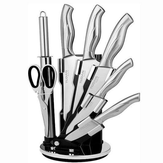 7-Piece  Kitchen Knife Set with Rotating Block, Nuovva