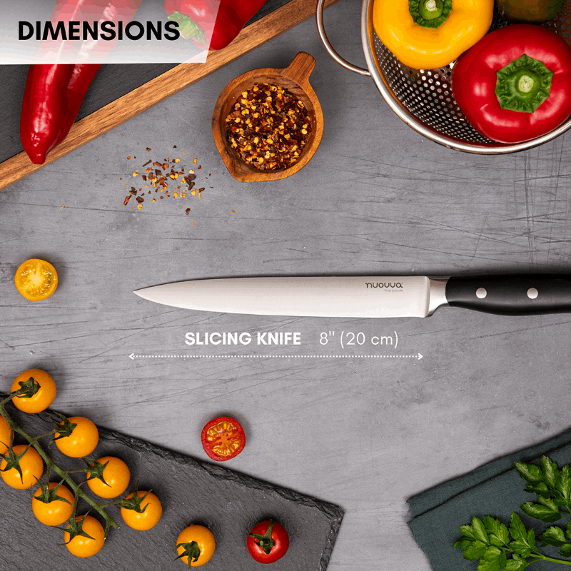 8-Inch Stainless Steel Slicing Filleting Knife, Nuovva