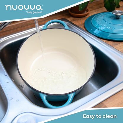 Enamelled Cast Iron Dutch Oven Casserole Pot, Nuovva