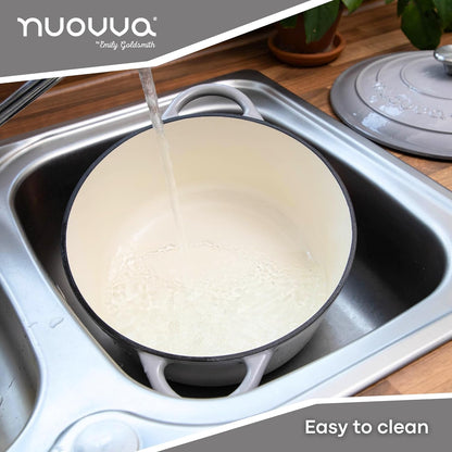 Enamelled Cast Iron Dutch Oven Casserole Pot, Nuovva
