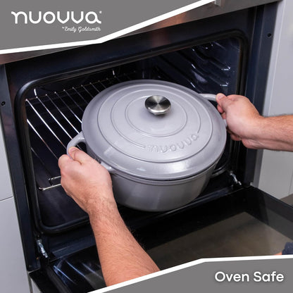 Enamelled Cast Iron Dutch Oven Casserole Pot, Nuovva