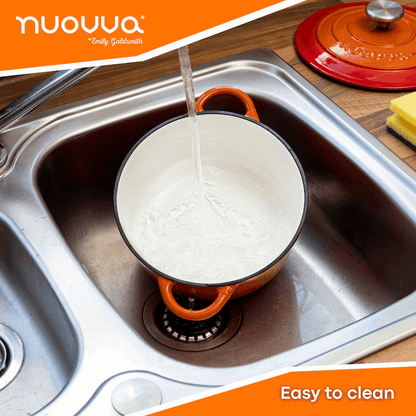 Enamelled Cast Iron Dutch Oven Casserole Pot, Nuovva