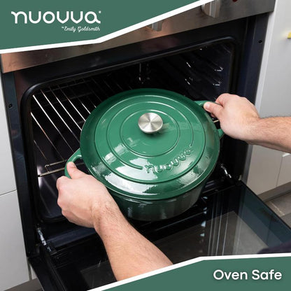 Enamelled Cast Iron Dutch Oven Casserole Pot, Nuovva