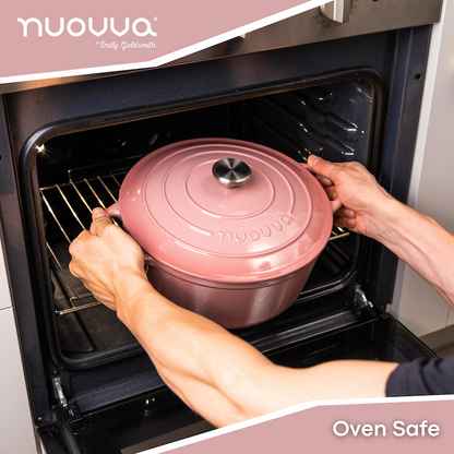 Enamelled Cast Iron Dutch Oven Casserole Pot, Nuovva