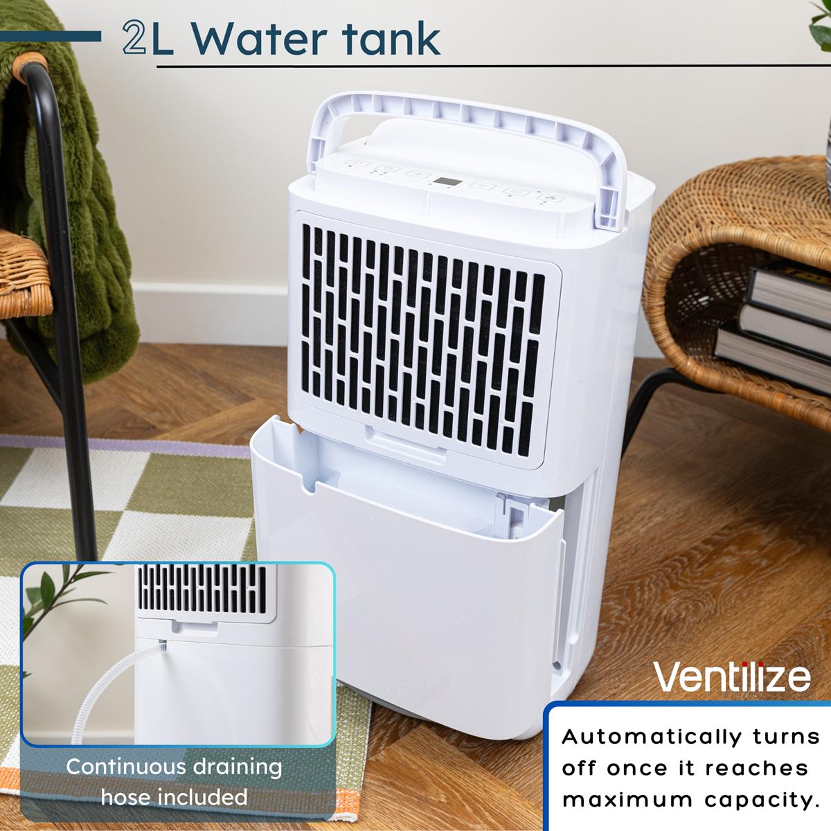 Portable Smart Home Dehumidifier- 10L & 20L (Multiple Variations) by Ventilize