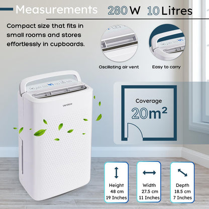 Portable Smart Home Dehumidifier- 10L & 20L (Multiple Variations) by Ventilize