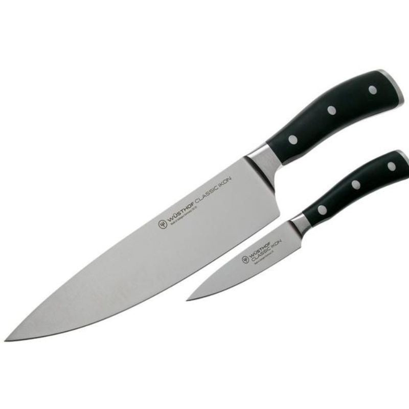 Wüsthof Classic Ikon 2-Piece Knife Set  | Black | (WU9606)
