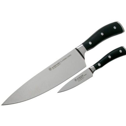Wüsthof Classic Ikon 2-Piece Knife Set  | Black | (WU9606)