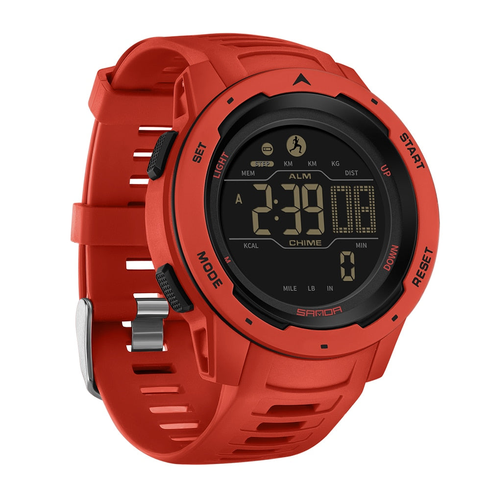Essantials | Waterproof Military Pedometer Digital Watch