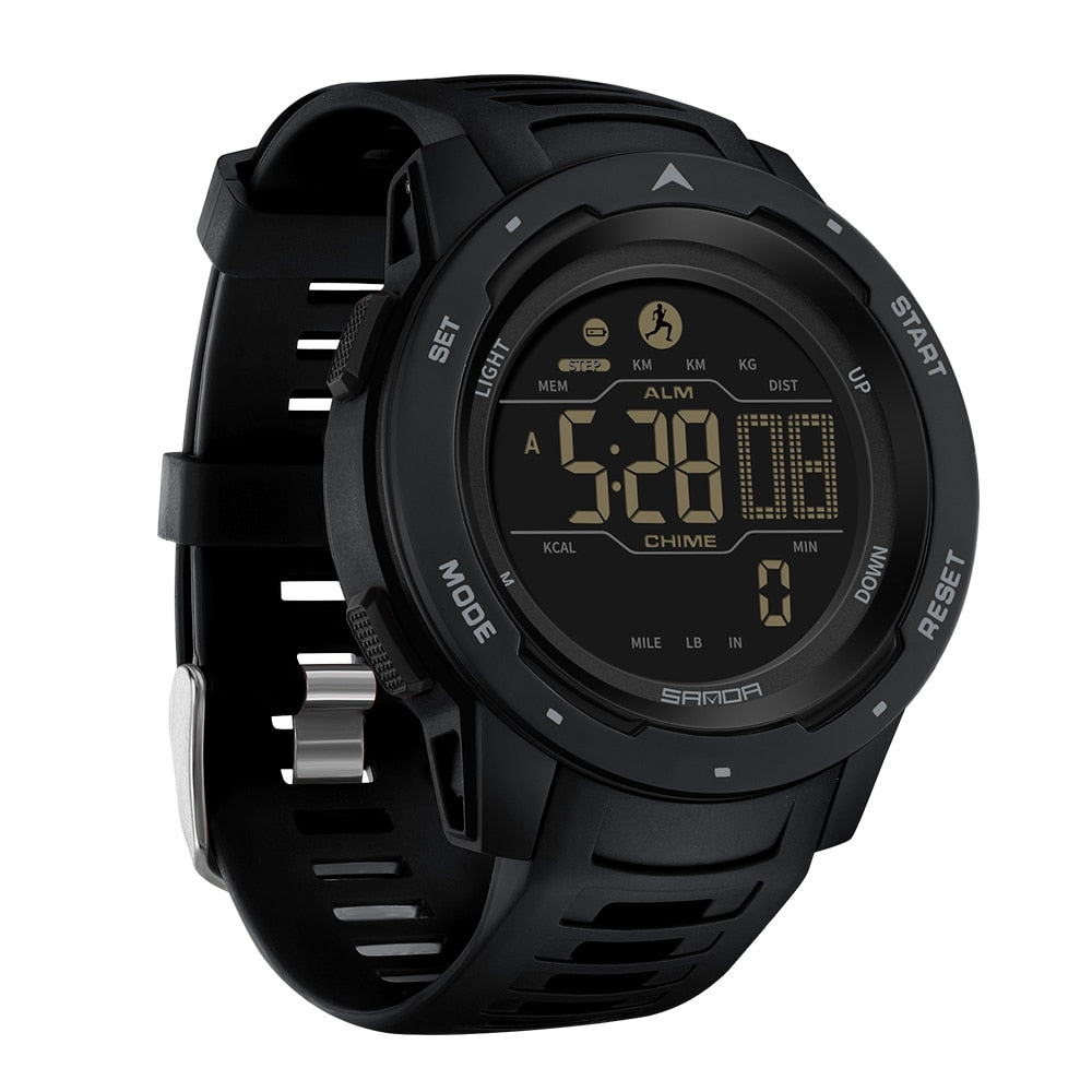 Essantials | Waterproof Military Pedometer Digital Watch