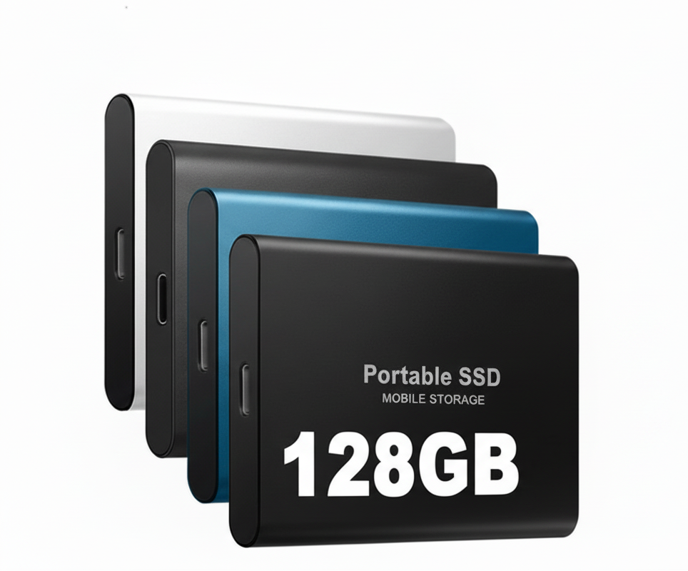 Portable SSD External Drive with High-Speed Data Transfer and Compact Design