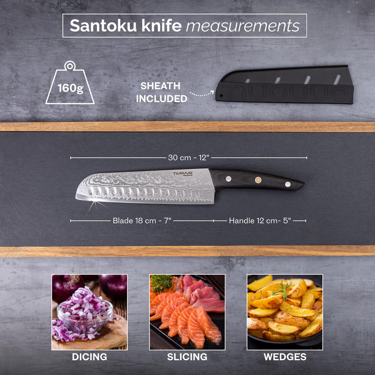67-Layer Japanese Style Santoku Knife, Nuovva