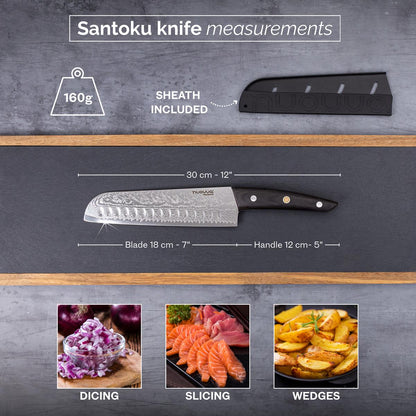 67-Layer Japanese Style Santoku Knife, Nuovva