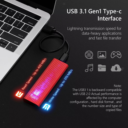 BowLift | Ultra-Fast Portable SSD - USB 3.1 Solid State Drive