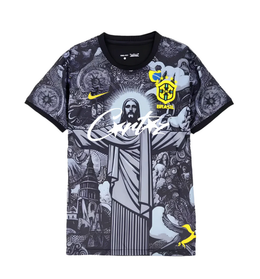 Brasiliens Jesus Kristus Frelseren x Corteiz-specialsæt i sort