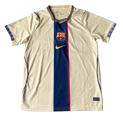FC BARCELONA 2026/2027 RETRO INPIRED JERSEY ( BEIGE)
