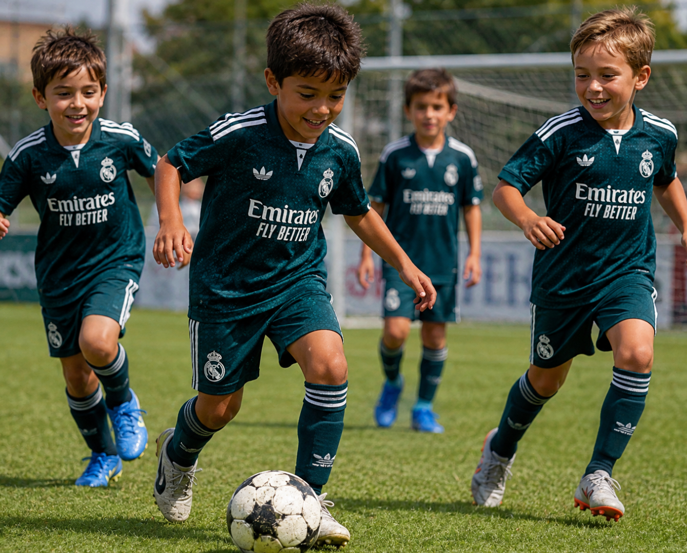 Real Madrid 2026 / 2027 Green Kids Jersey