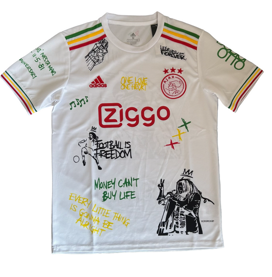 Ajax Bob Marley-hvid trøje