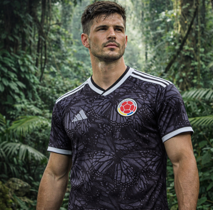 Colombia 2026 black butterfly jersey