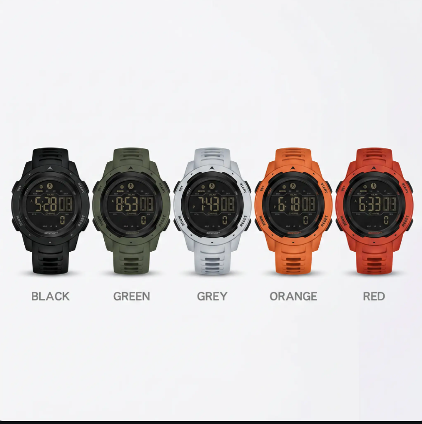 Essantials | Waterproof Military Pedometer Digital Watch