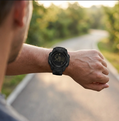Essantials | Waterproof Military Pedometer Digital Watch