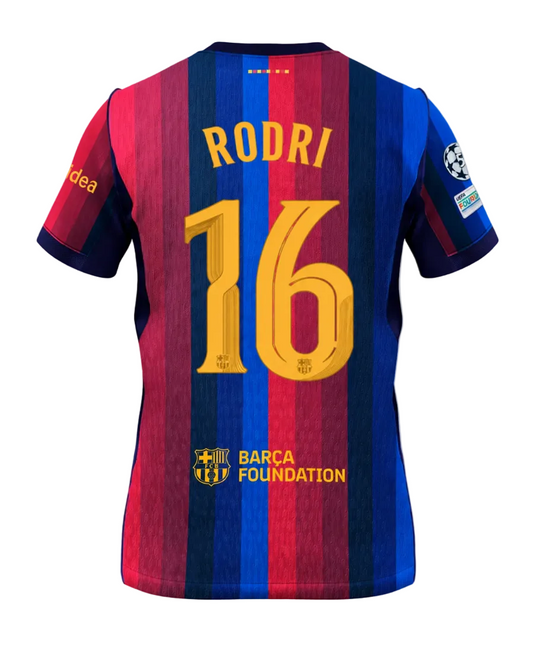 RODRI FC BARCELONA-TRØJE