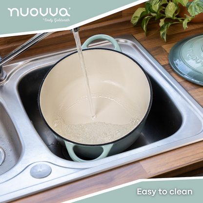 Enamelled Cast Iron Dutch Oven Casserole Pot, Nuovva