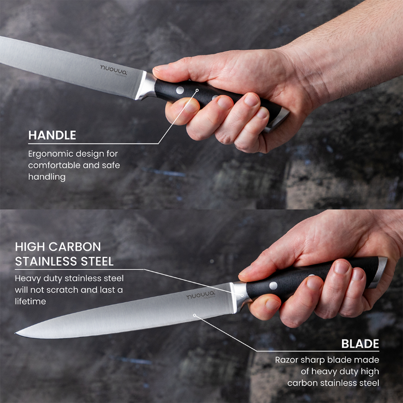 Professional High Carbon Steel Kitchen Knife (Multiple Variants), Nuovva