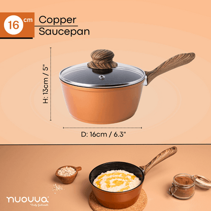 Non-Stick Saucepan with Lid, Nuovva
