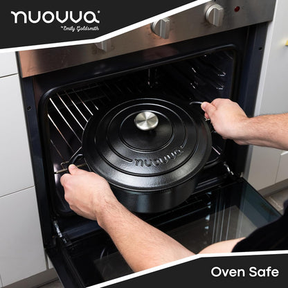 Enamelled Cast Iron Dutch Oven Casserole Pot, Nuovva