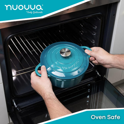 Enamelled Cast Iron Dutch Oven Casserole Pot, Nuovva