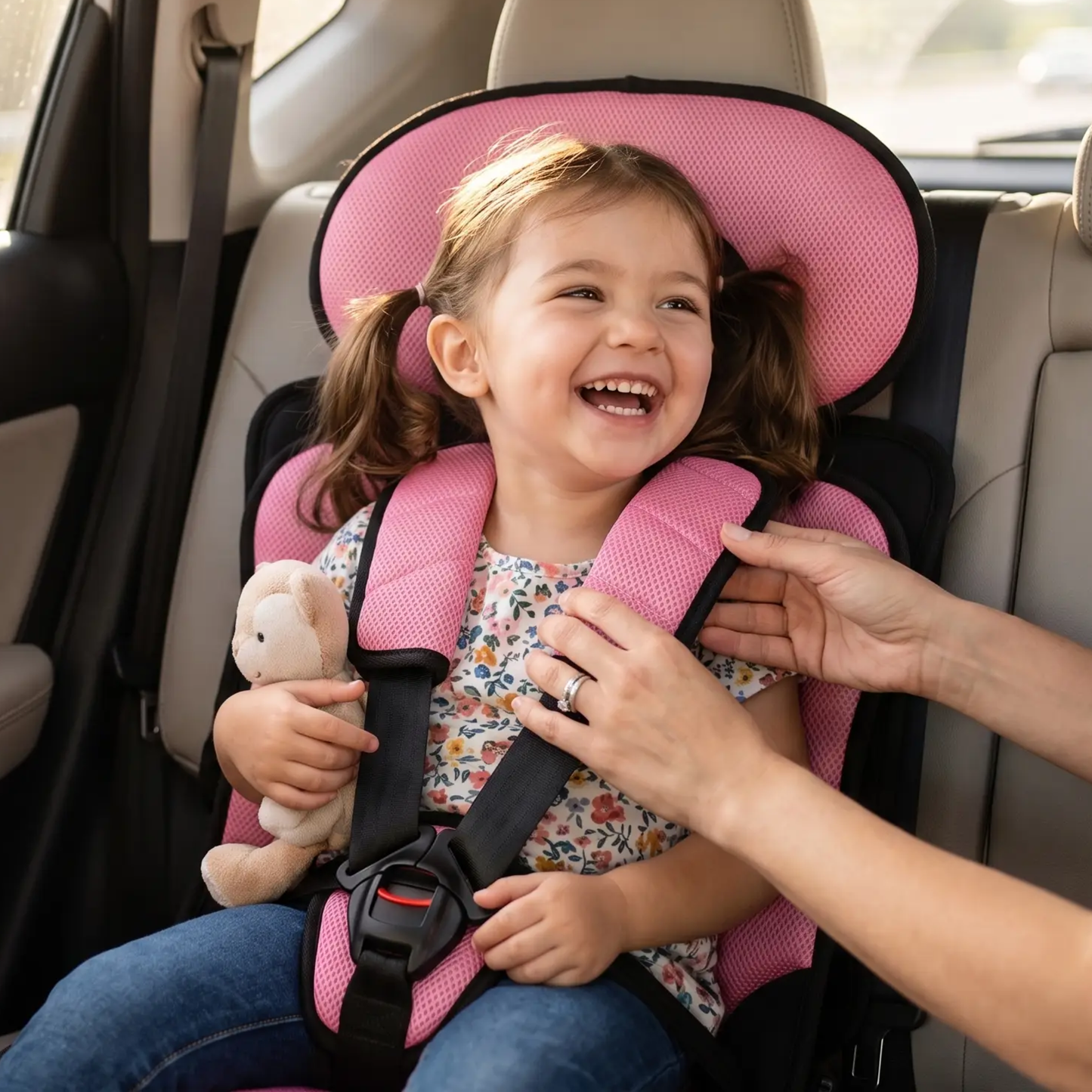 Essantials | Portable & Foldable Child Car Booster Seat