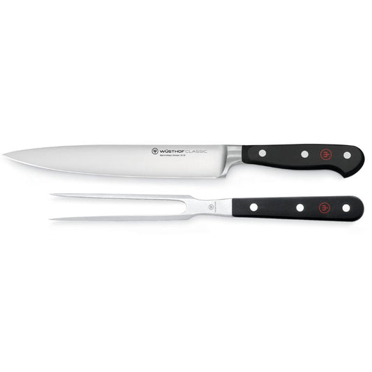Wüsthof Classic Carving Set - 2 Pcs | Black | (WU9740)