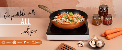 Copper Induction Non-Stick Frying Pan (18cm, 20cm & 26cm), Nuovva