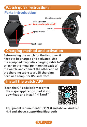 Essantials | One-Click Blood Sugar|Blood Glucose Blood Pressure ECG|ECG HRV Heart Rate Monitor Health Smart Watch