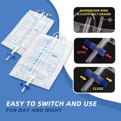 Essantials | Medical grade portable reusable urine drainage bag