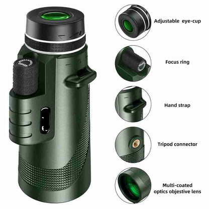 Essantials | Compact  Ultra-Zoom Monocular | HD Lens, Lightweight & Perfect for Hiking, Birdwatching, and Sports Events