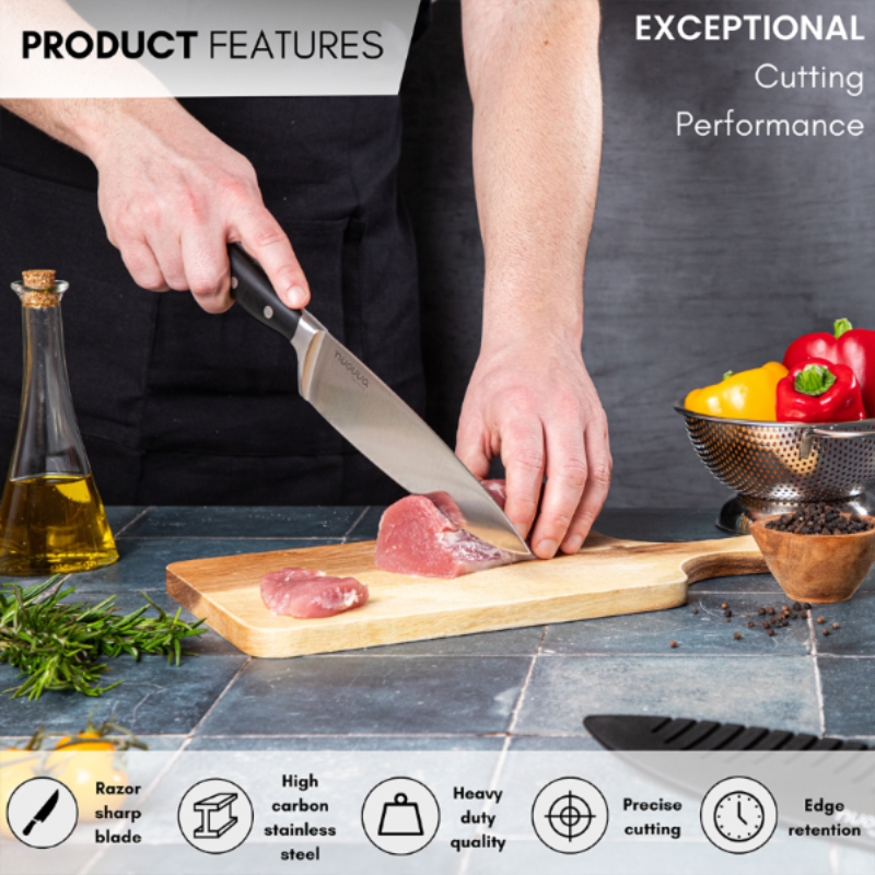Professional High Carbon Steel Kitchen Knives (Single Knives & Sets), Nuovva