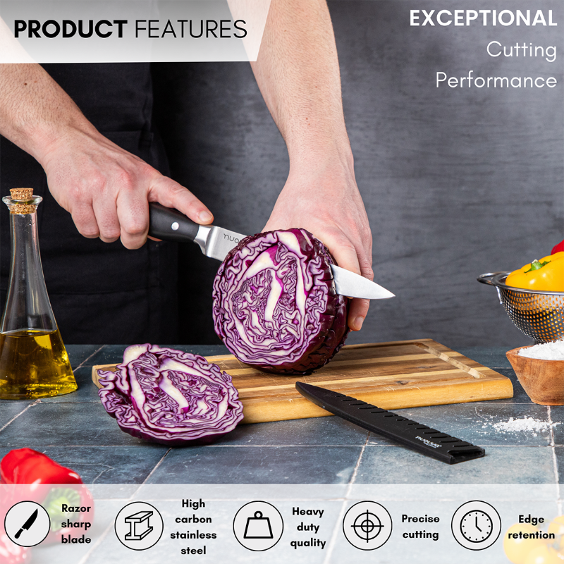 Professional High Carbon Steel Kitchen Knives (Single Knives & Sets), Nuovva