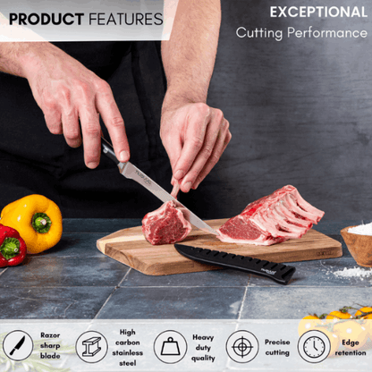6-Inch High Carbon Stainless Steel Boning Knife, Nuovva