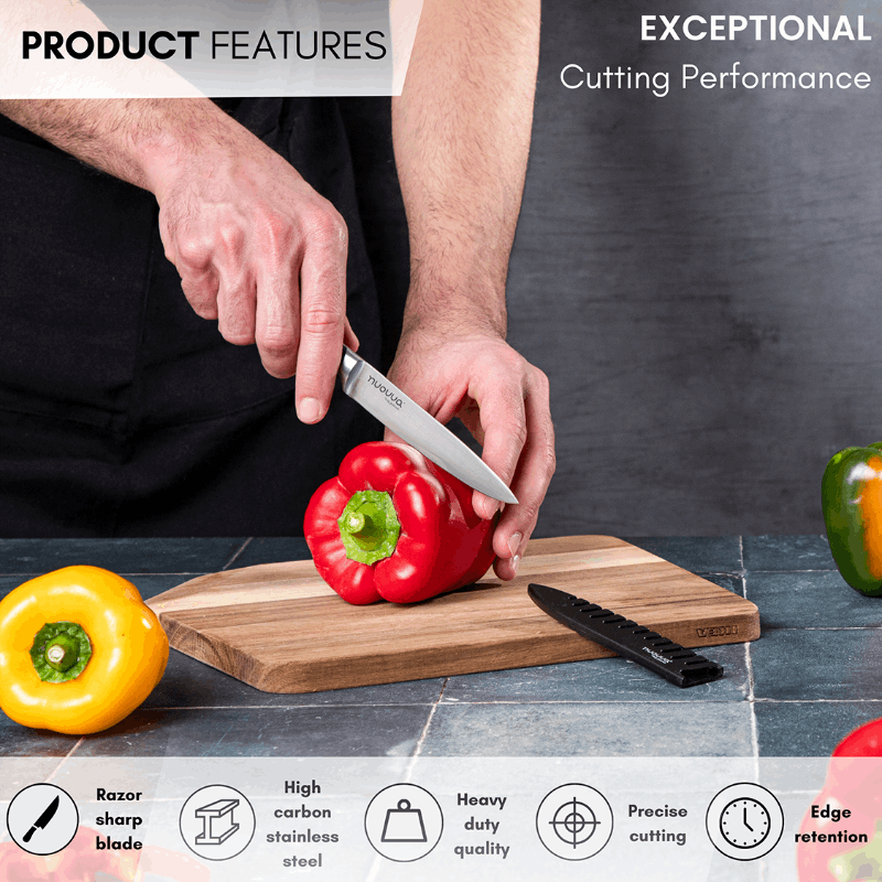 2-Piece Stainless Steel Paring and Utility Knife Set, Nuovva