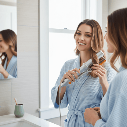 Essantials | 2-in-1 Rotating Hair Brush for Styling and Smoothing