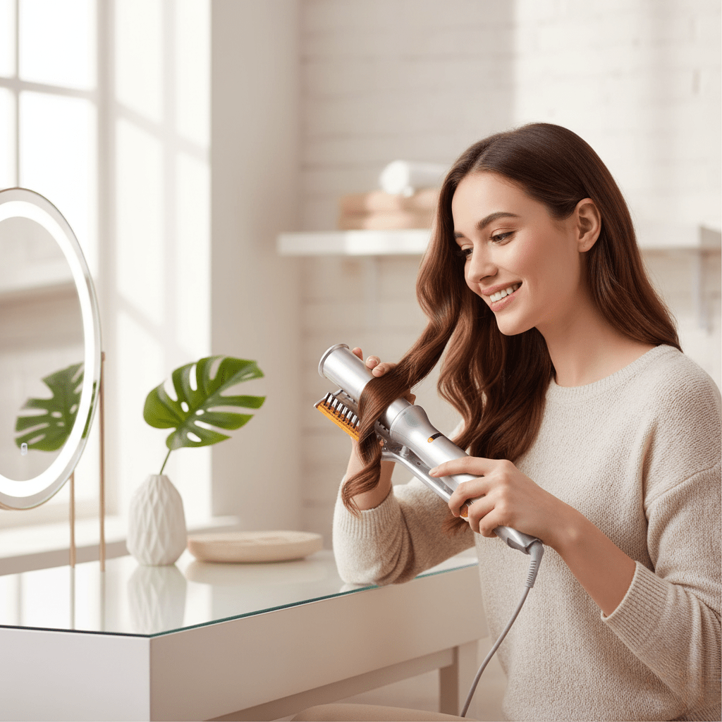 Essantials | 2-in-1 Rotating Hair Brush for Styling and Smoothing