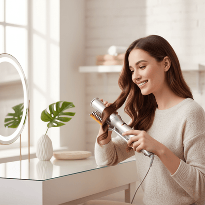 Essantials | 2-in-1 Rotating Hair Brush for Styling and Smoothing