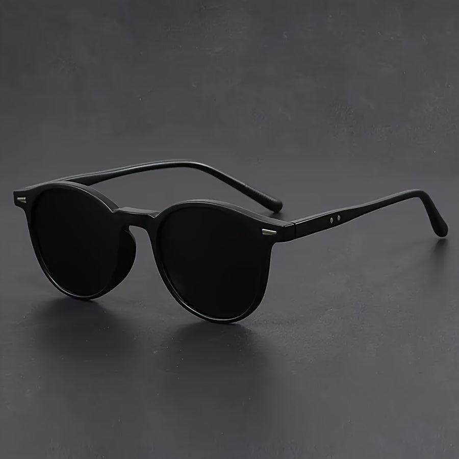 Essantials | Men's Sunglasses RetroView – Round Tortoiseshell Glasses with Lightweight Frame
