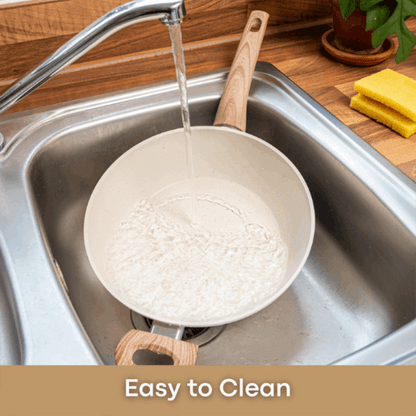 28cm Non-Stick Sauté Pan with Glass Lid, Nuovva